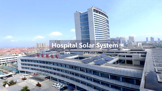 Sistema solar de techo comercial distribuido Sistema solar de hospital